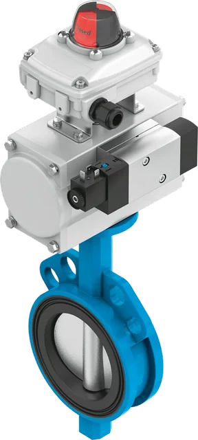 Festo butterfly valve actuator unit for larger process lines